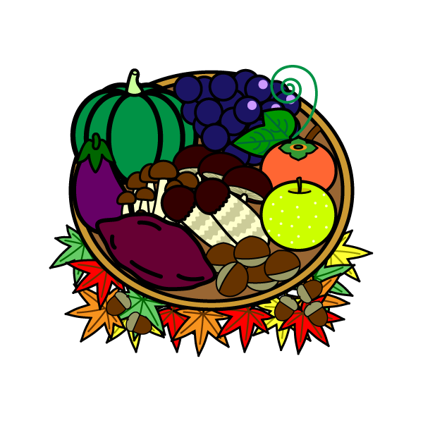 ユニーク秋の味覚 イラスト 無料 ただのディズニー画像