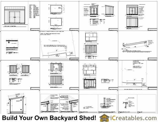 materials needed to build a 8x10 shed plan