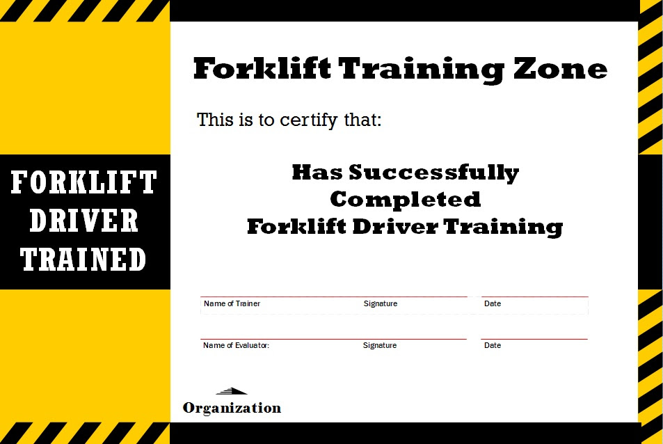 Free forklift training certificate template. Forklift Certification Buy Clothes Shoes Online
