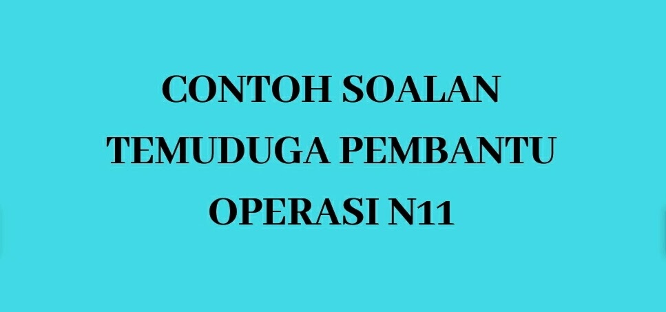 Contoh Soalan Ujian Psikometrik Pembantu Awam H11 - Xintoh