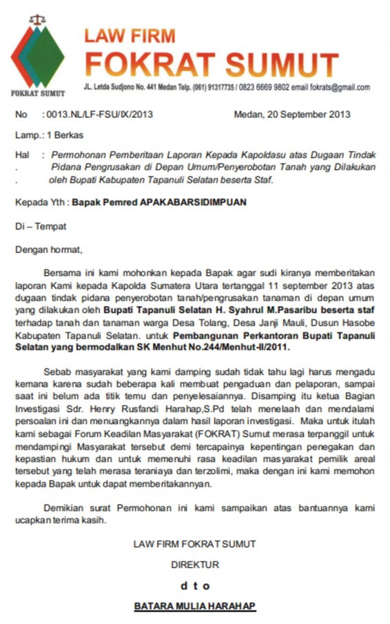 Contoh Format Laporan Polisi - Contoh Muse