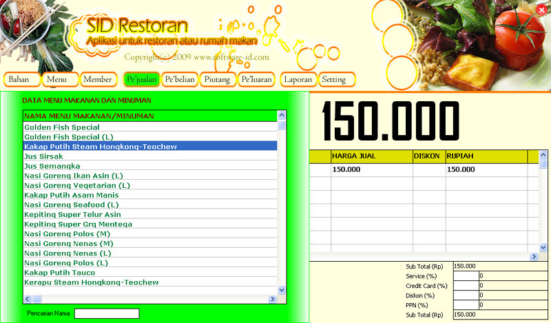 Contoh Database Restoran - Contoh 36