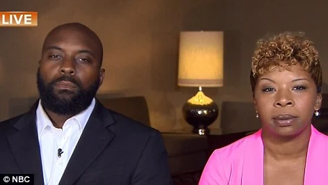 Michael Brown's parents, Michael Brown Snr and Lesley McSpadden, told Today on Tuesday that 'justice will bring peace'