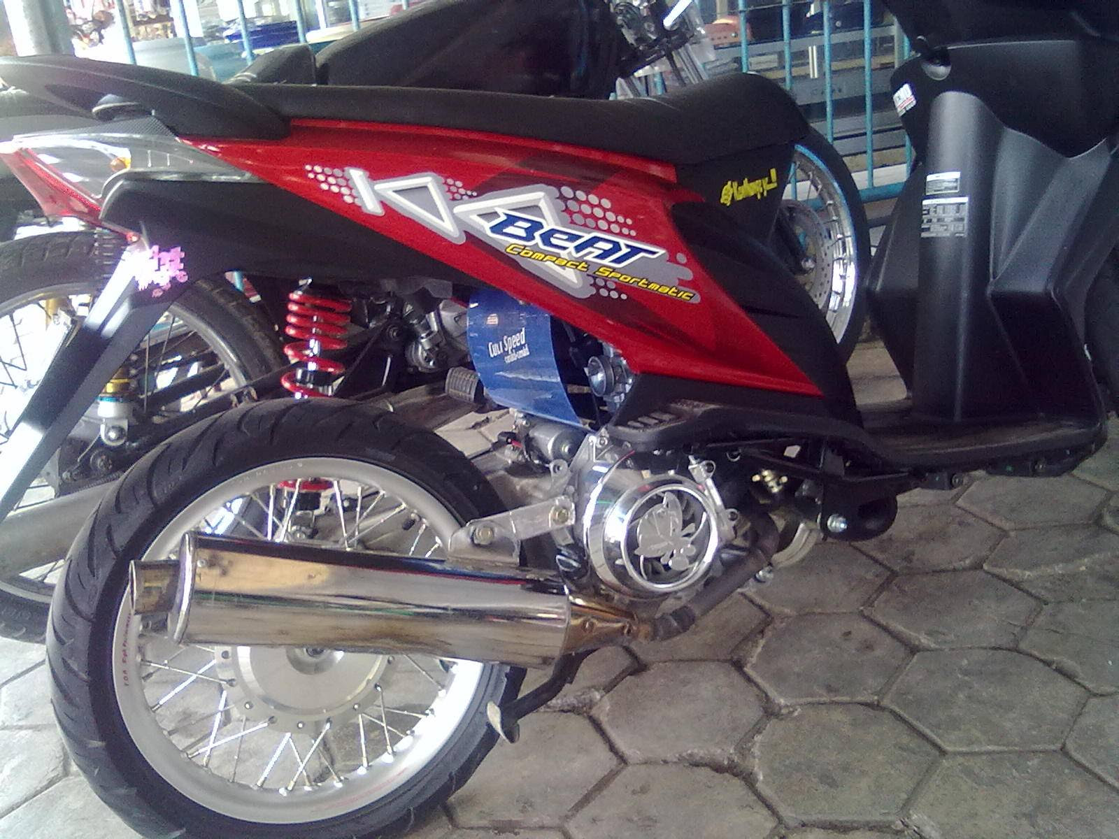 Top Modifikasi Beat Racing Look Combo Modifikasi