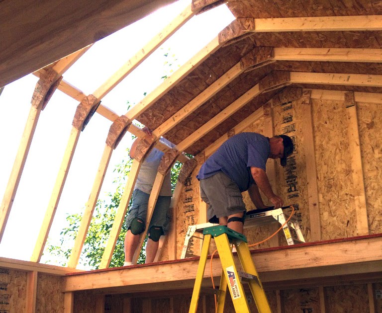 How to build a 10x12 gambrel storage shed