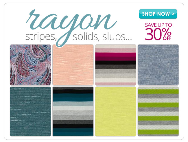 up to 30% off on all Rayon Fabrics