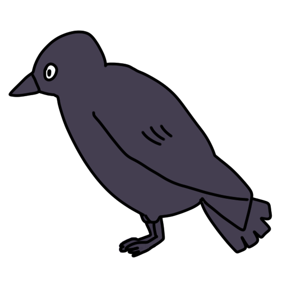 すべての動物の画像 上カラス イラスト 無料