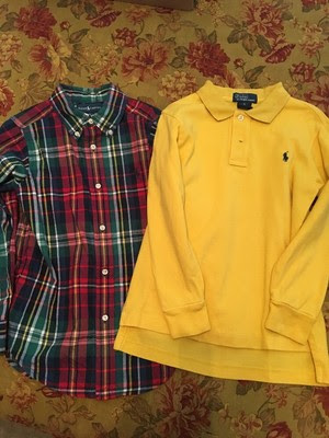 Buy Online Lot Of 2 Boys Polo Ralph Lauren Size 5 Long Sleeve Shirts