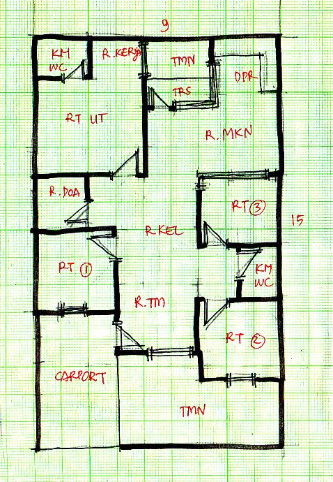 Gambar Desain Rumah Lebar 6 Meter Panjang 15 Meter - Rumah XY