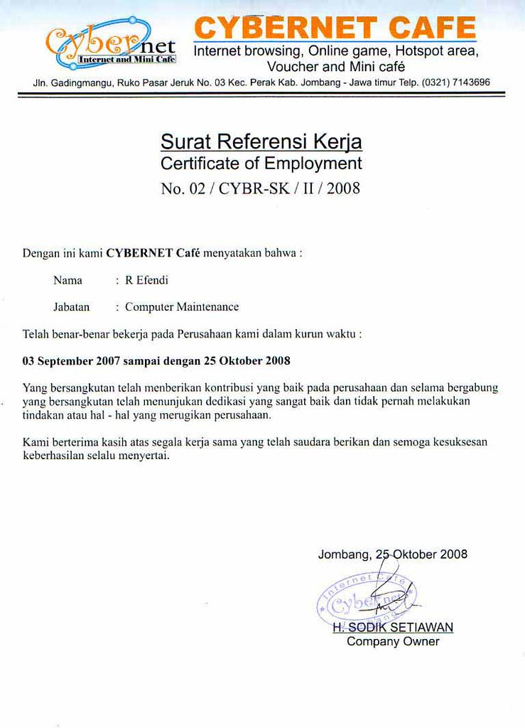 Contoh Surat Pengunduran Diri Untuk Pelaut - Surat 28