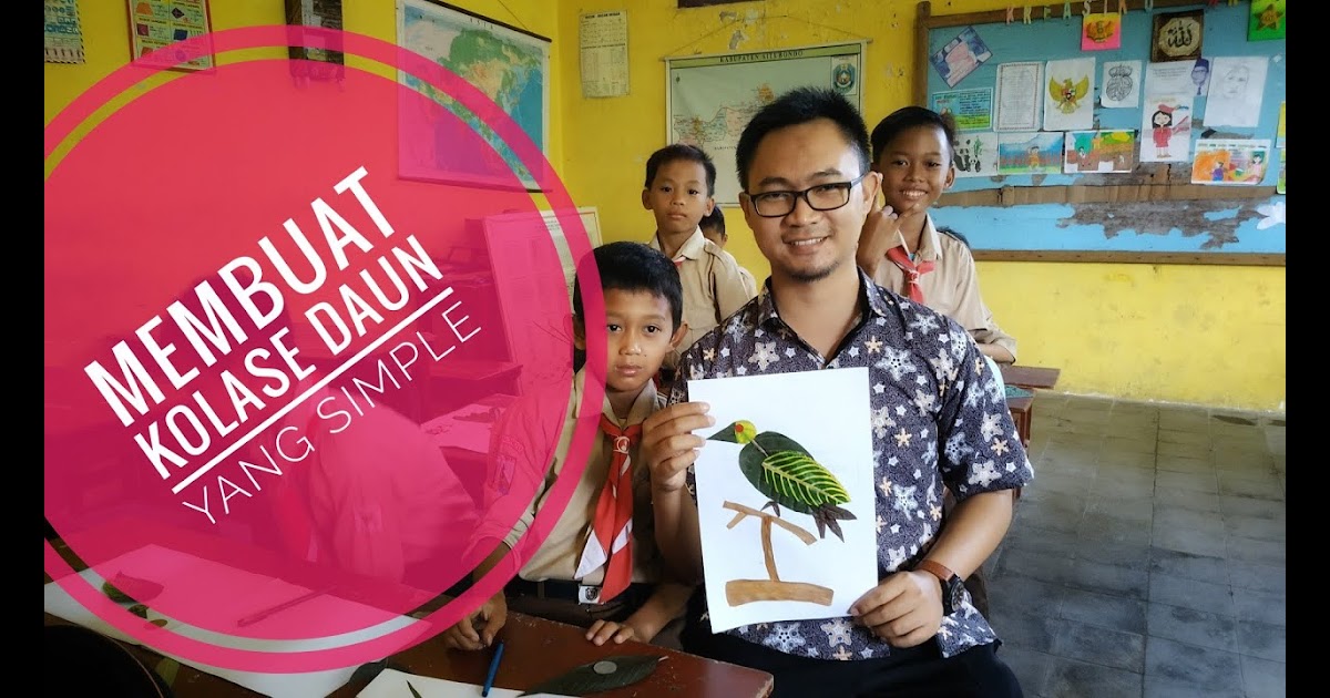 Gambar Kolase Burung Merak Dari Daun Kering - Gambar Kolase