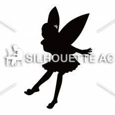 ベスト フリー 妖精 イラスト シルエット ただの無料イラスト