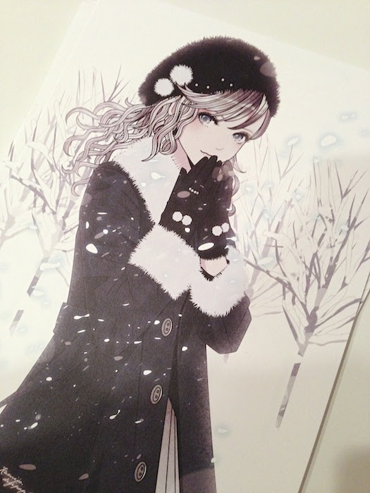 ユニーク壁紙 冬 女の子 イラスト 最高の花の画像