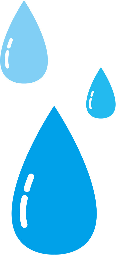 かわいい 水滴 しずく イラスト