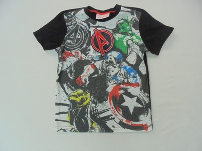 Buy Online Marvel Boys Short Sleeve Superheros TShirt Black Size 67 NWT