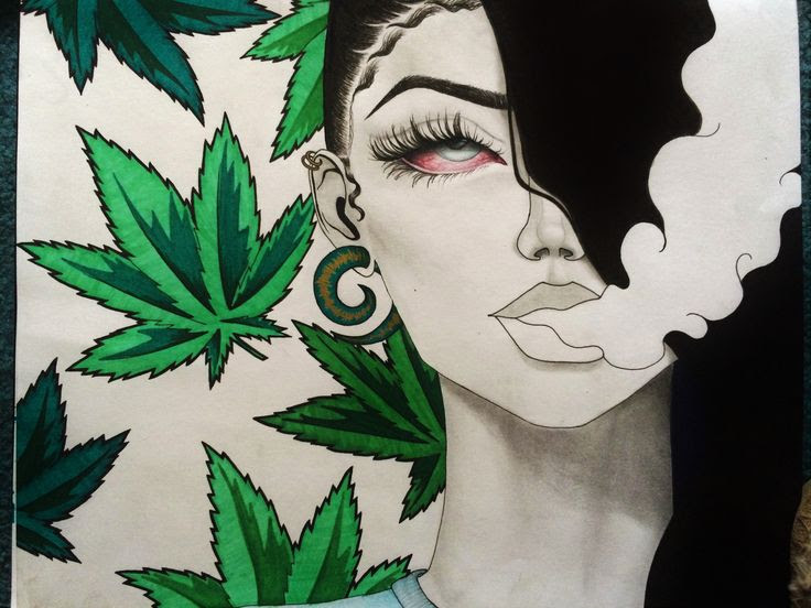 Images Of Drawings Of Weed