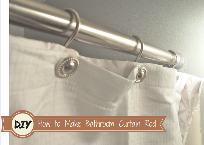 This diy shower curtain rod was my original inspiration, so i decided to make one of my own… with just a few minor tweaks. How To Make Your Own Bathroom Curtain Rod