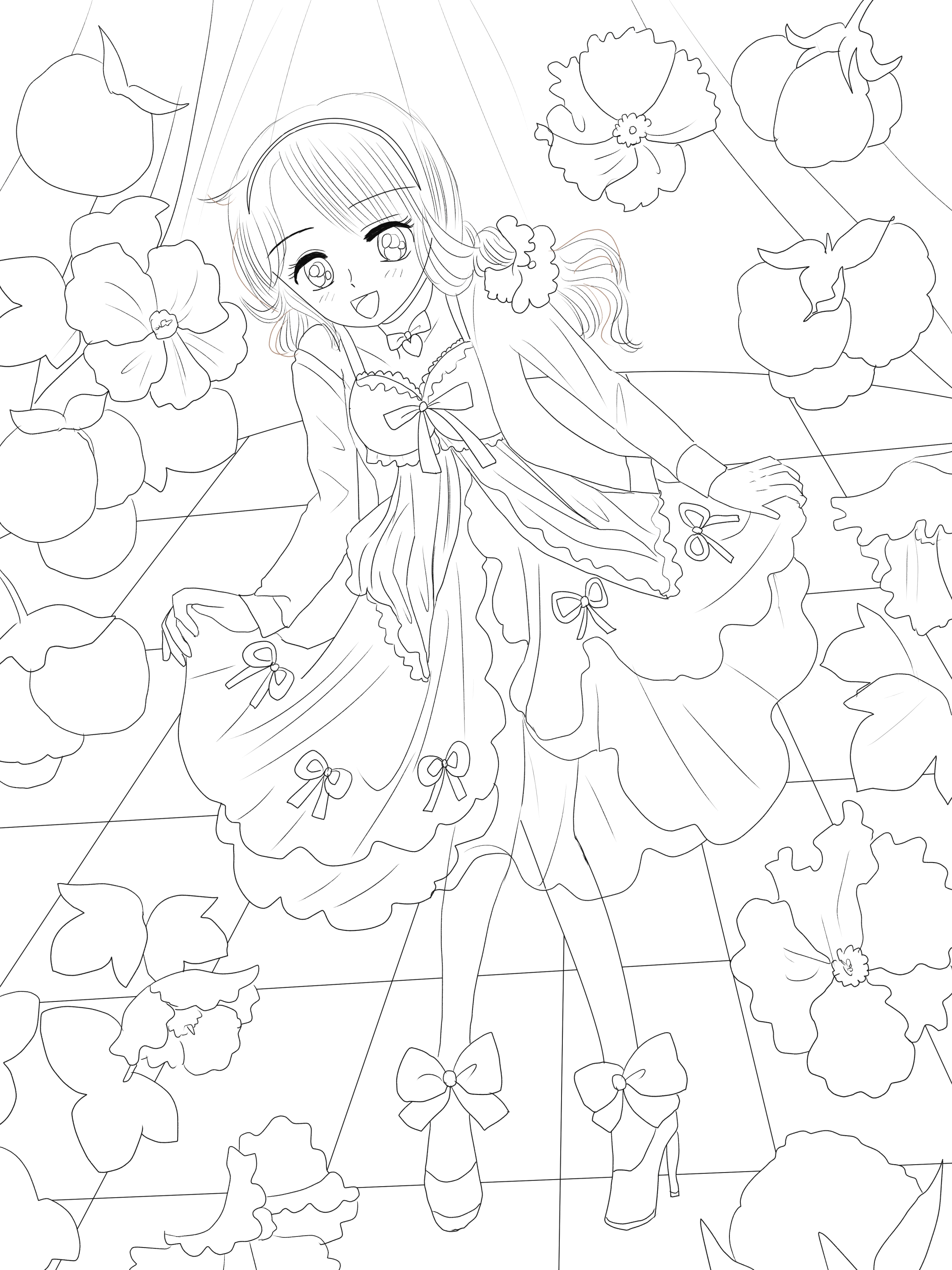 元の塗り絵 可愛い イラスト 最高の動物画像