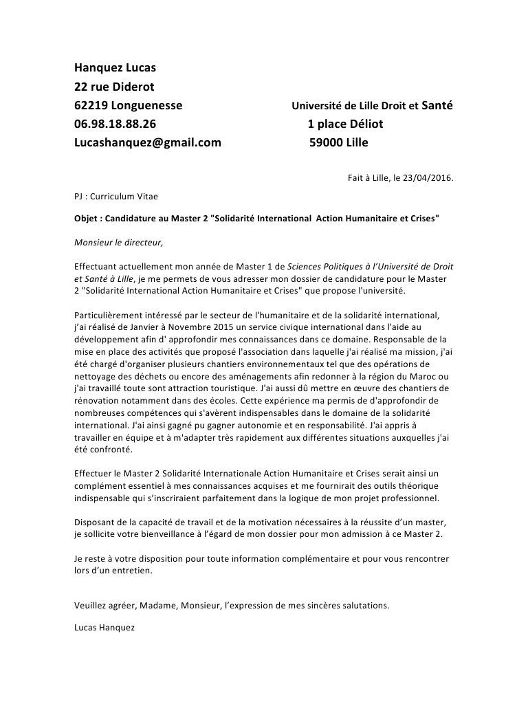 lettre de motivation staps kiné
