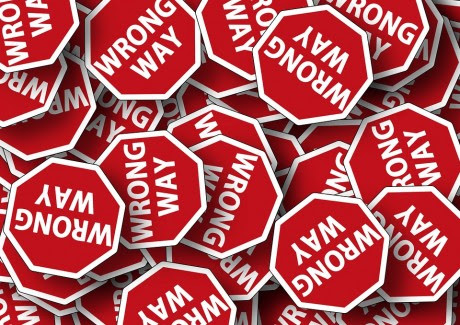Wrong Way Signs - Public Domain