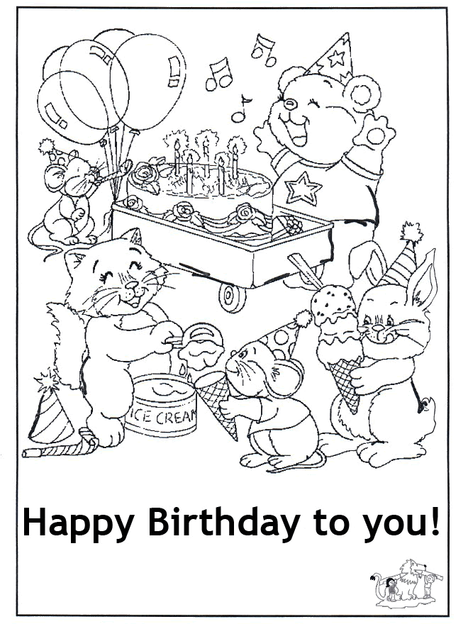 Download happy birthday cards coloring pages | Katy Perry Buzz