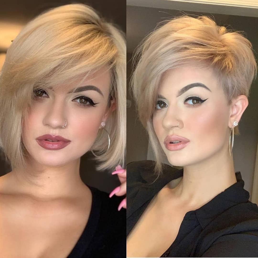 Chocolate brown short hair with side part. 10 Female Pixie Hairstyles Haircuts Women Short Hair Styles 2021