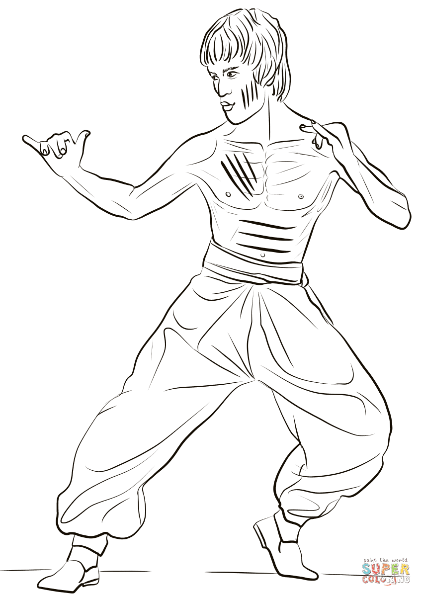 Showing 12 coloring pages related to bruce lee. Bruce Lee Coloring Page Free Printable Coloring Pages