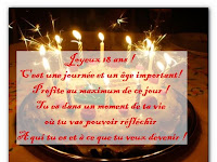 Texte Anniversaire 18 Ans Pour Mon Fils