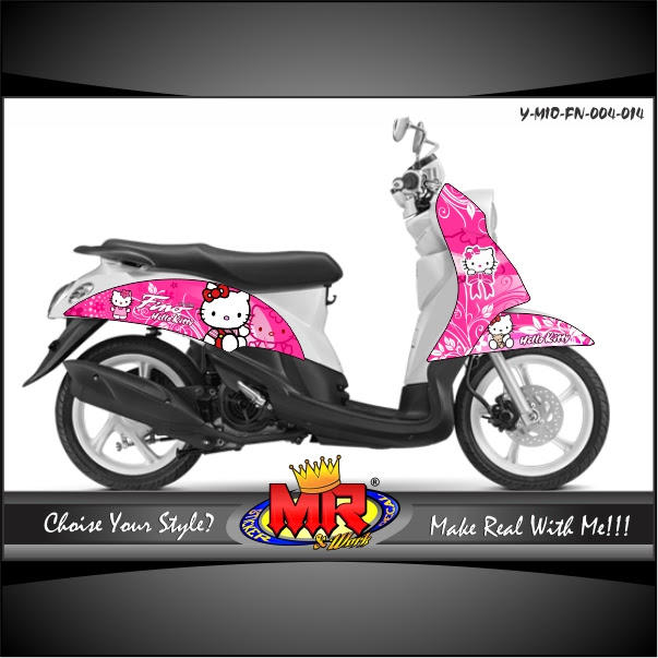 20 Inspirasi Stiker Hello Kitty Untuk Motor  Mio Sticker  