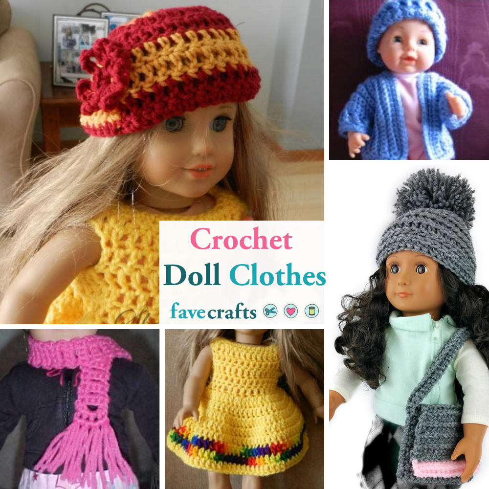 If you're anything like us, then you've long known how funny it is to make little kids silly novelty hats in all kinds of shapes and themes and then enjoy the sight of them wearing the hats in public. 12 Free Crochet Doll Clothes Patterns Favecrafts Com