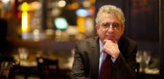 French Professor at the School for Advanced Study of the Social Sciences (EHESS), historian and sociologist Jean Bauberot poses on February 13, 2012 in a cafe in Paris. Bauberot, who also heads the sociology of religion and secularity department at the National Center for Scientific Research (CNRS), ia a specialist in sociology of religions and founder of the sociology of secularism.      AFP PHOTO MARTIN BUREAU (Photo by MARTIN BUREAU / AFP)