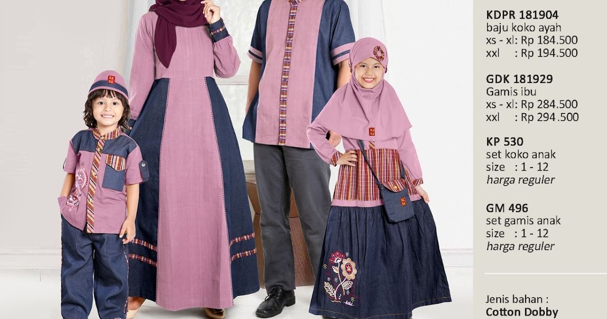  Pakaian  Muslim Sarimbit Keluarga  Baju Adat  Tradisional