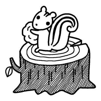 リス イラスト 白黒 りす イラスト 白黒 Jpgazomap