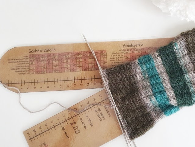 Socken Lineal Zum Ausdrucken - Tabelle Fur Das Stricken ...