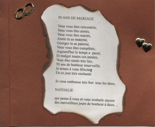 Texte 50 Ans De Mariage Des Parents