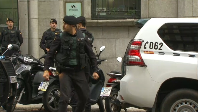 La Guàrdia Civil s'ha desplaçat a la seu de l'Autoritat Catalana de la Competència per demanar informació
