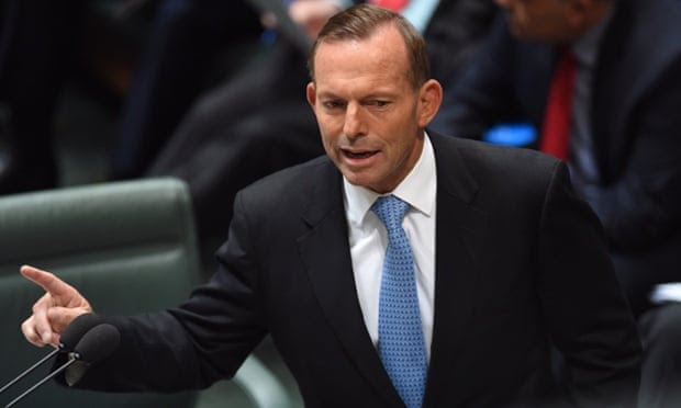  Tony Abbott: ‘Thousands of young and vulnerable people in the community are susceptible to radicalisation.’ Photograph: Mick Tsikas/AAP