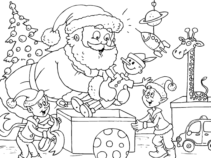 Disegni Da Colorare E Da Stampare Di Babbo Natale