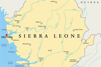 Map of Sierra Leone