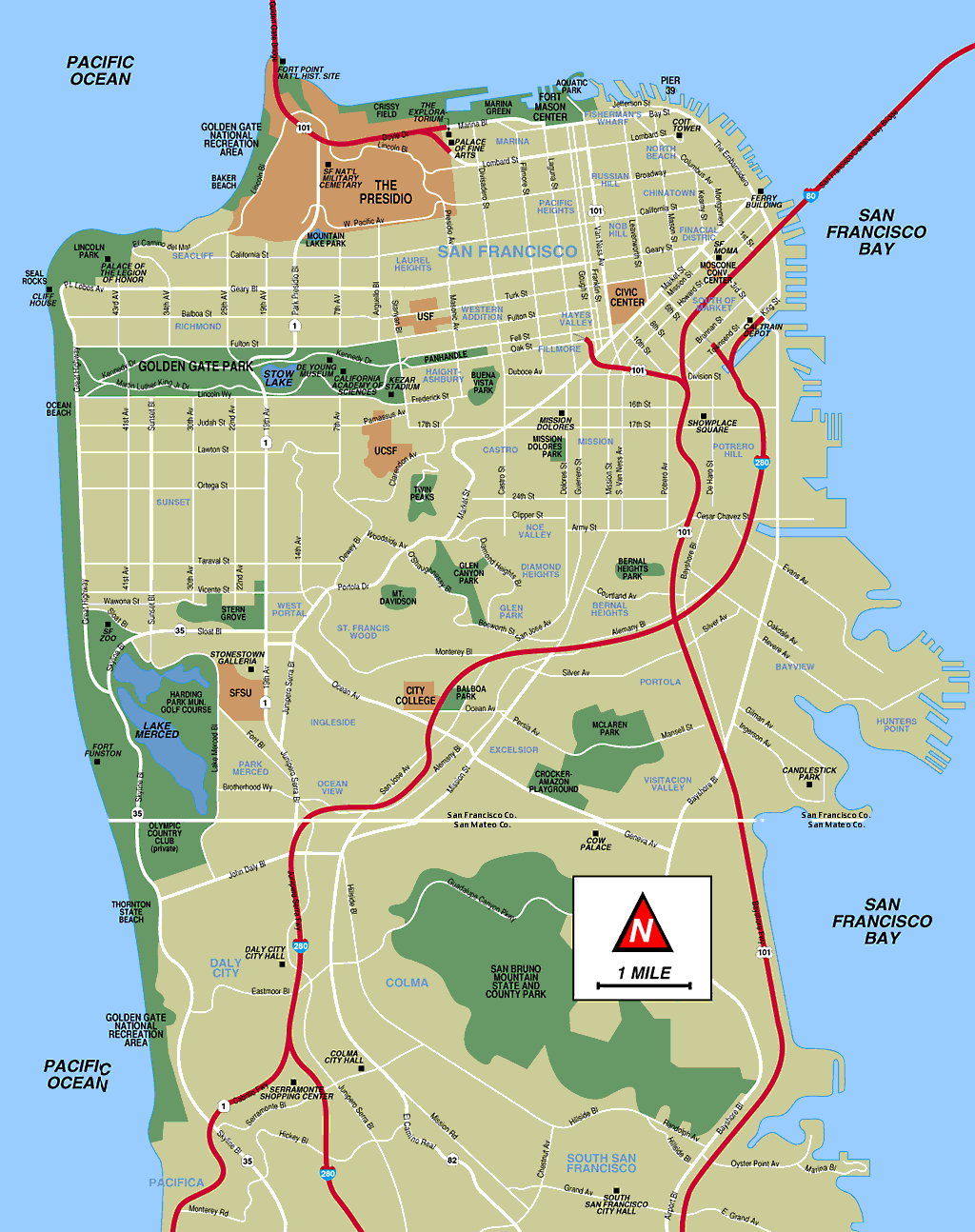 map of san francisco and surrounding cities San Francisco Map Usa Map Guide 2016 map of san francisco and surrounding cities