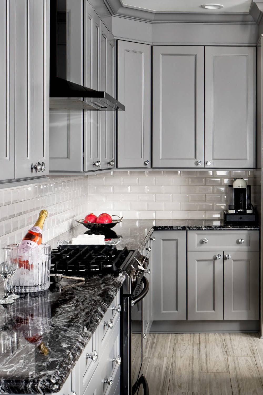 Solid dark stained cherry cabinets and titanium (cosmic black) granite look perfect. Black Granite Kitchen Countertops Design Ideas Countertopsnews