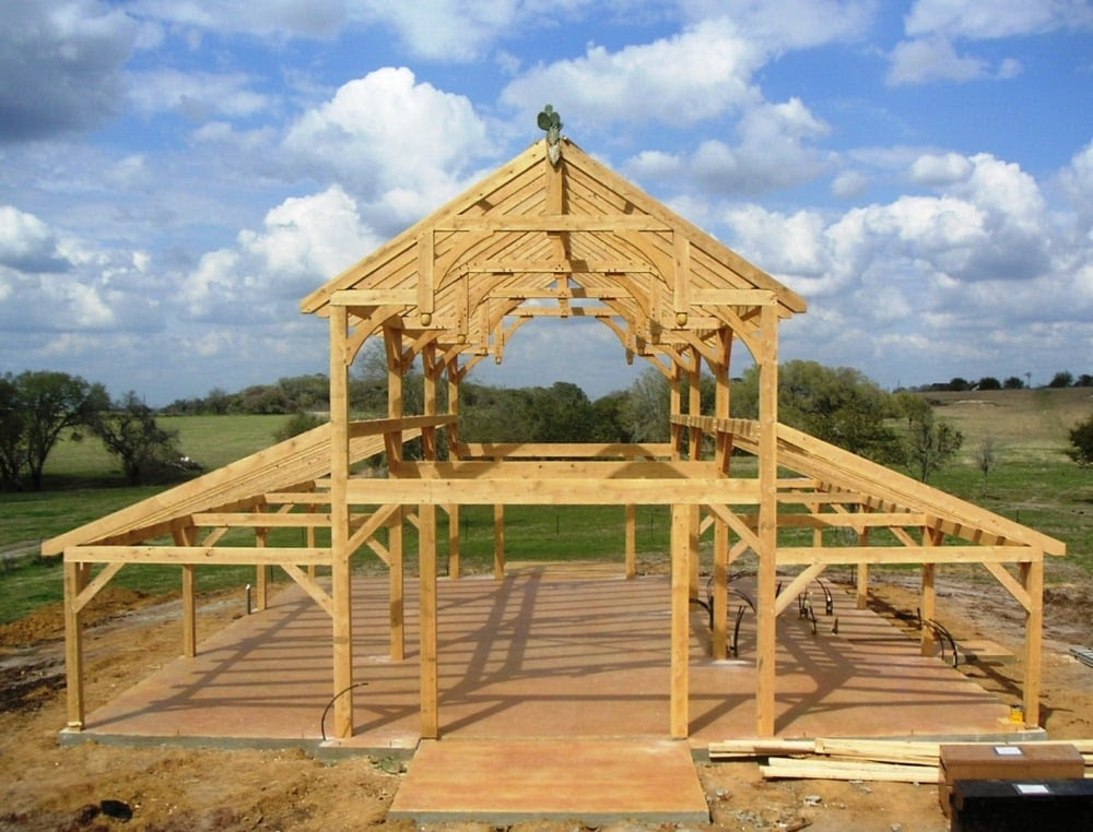 Timber Frame  Barnspostbeam Barnmortisetenon Joints 