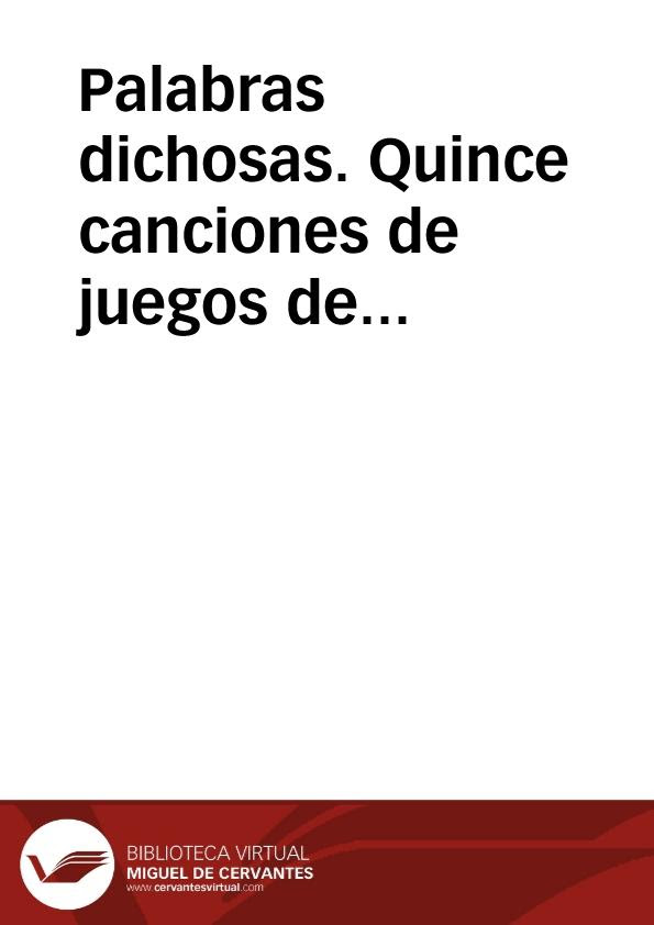 Hay varios juegos que se hacen con los dedos para que los niños de preescolar se entretengan se pueden jugar solo en parejas o con varios jugadores. Palabras Dichosas Quince Canciones De Juegos De Manos De Santos Claudia Y Sanz Ignacio Biblioteca Virtual Miguel De Cervantes