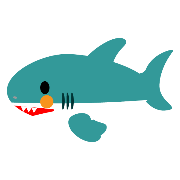 無料の動物画像 75 サメ イラスト 可愛い