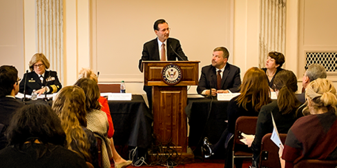 HRSA Administrator George Sigounas, MS, Ph.D. briefs Congress