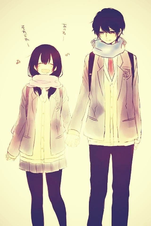 Images Of Cute Anime Girl And Boy Holding Hands