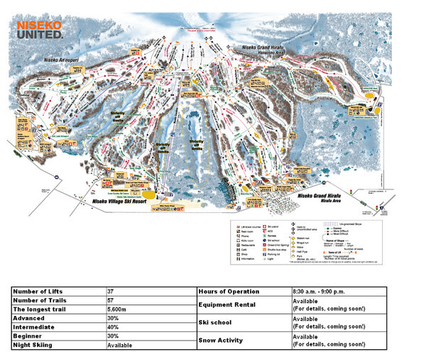 I haven't actually been to any of the places below yet, but it is quite a useful tool for putting together my plans. Niseko Ski Resort Map Niseko Japan Mappery