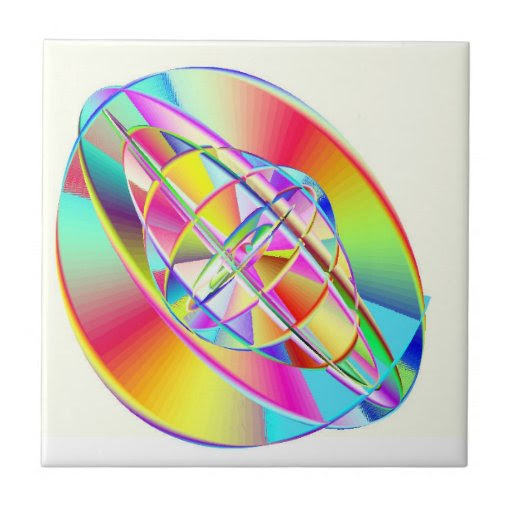 Gyroscopic Rainbow Tile