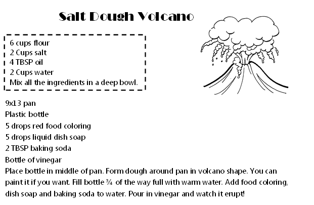 Volcano Volcano Activity For Kids
