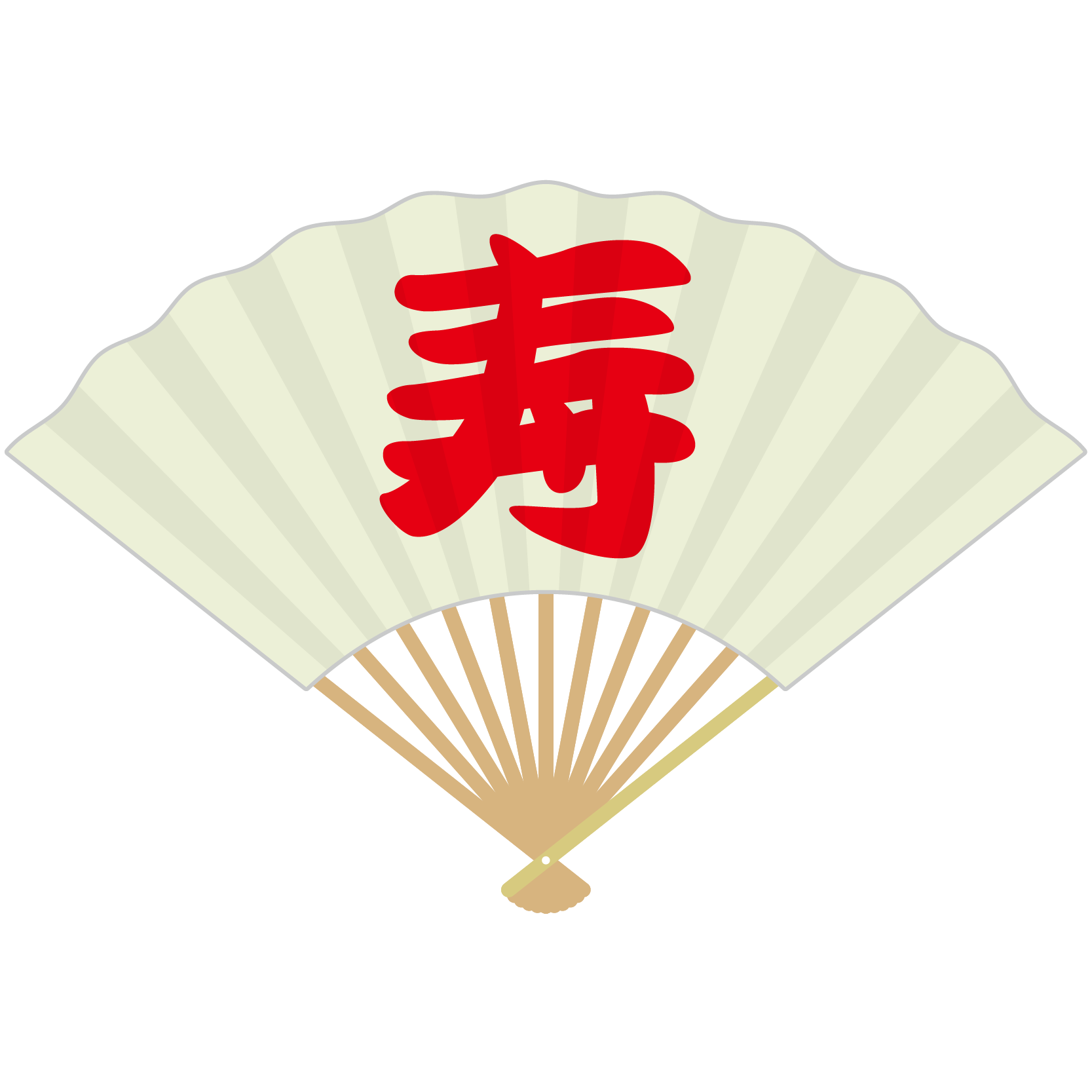 驚くばかり扇 イラスト 動物ゾーン